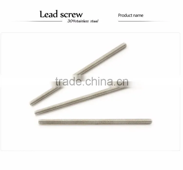 Wholesale 304 stainless steel Acme trapezoidal lead screw