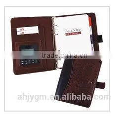 New Design 33*25cm Black/Brown Color PVC& Oxford Agenda/Note Book.