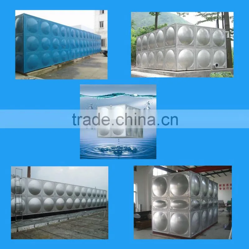 Sectional stainless steel water tank with good quality and price