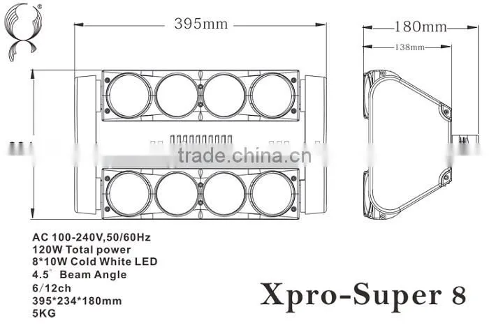 2014 professional led sweeper beam quad