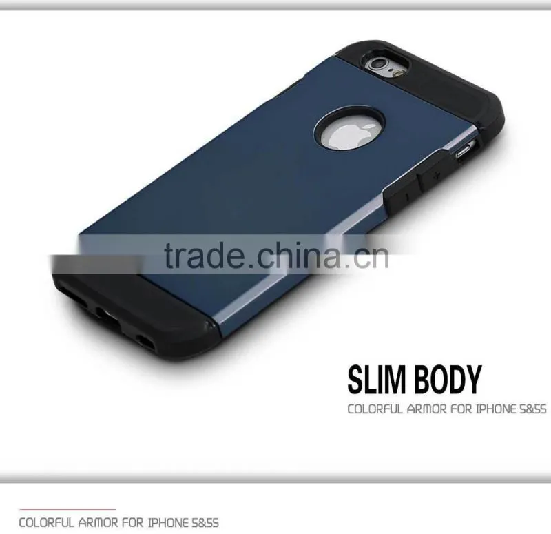 2015 New arrival Slim Colorful Armor mobile phone case for iphone 5,back cover for iphone 5s,for iphone 5s case