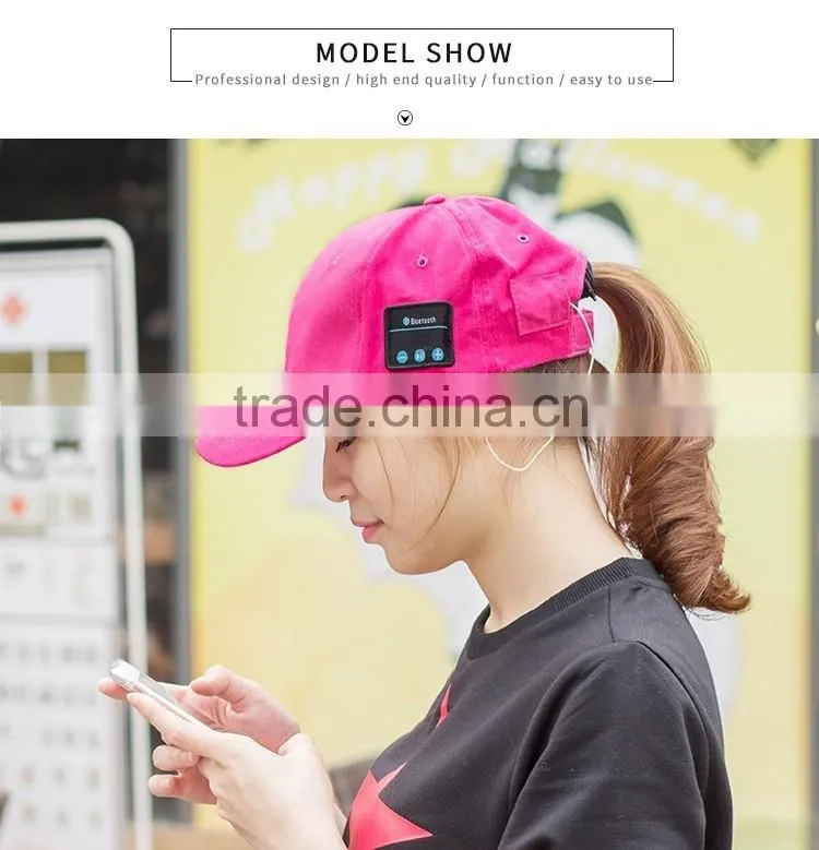 Smart Bluetooth Cap Baseball Cap Sun For Phones Outdoor Sport Bluetooth Stereo Music Hat Wireless headphone
