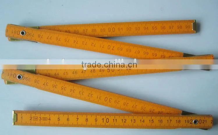 collapsible wood ruler,folding ruler