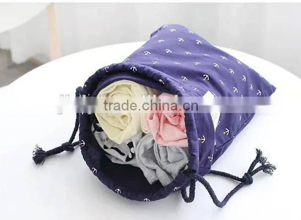Hot sell cotton waterproof Cord drawsring bag