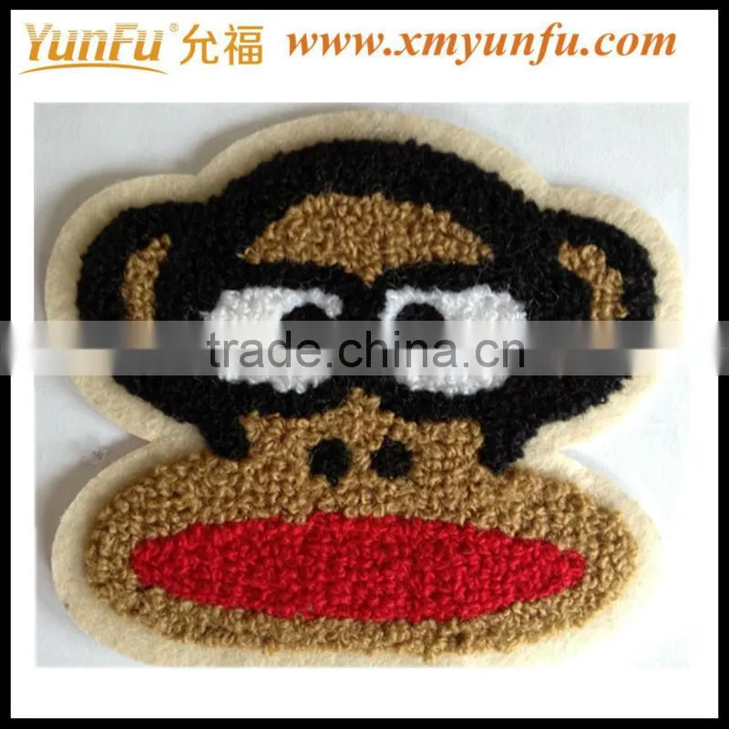 Fashion Yellow embroidery iron on sports patches