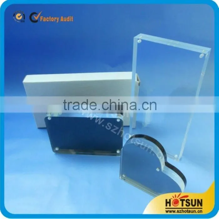 POP Clear Acrylic cube for Display Stand with Printing