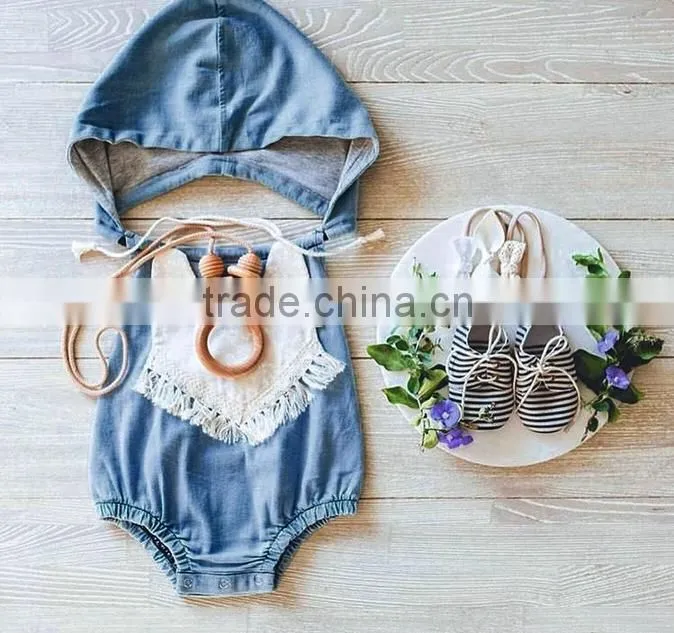 2016 baby girl denim dress designs