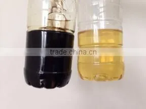 mini black waste oil distillation used motor engine oil color change system