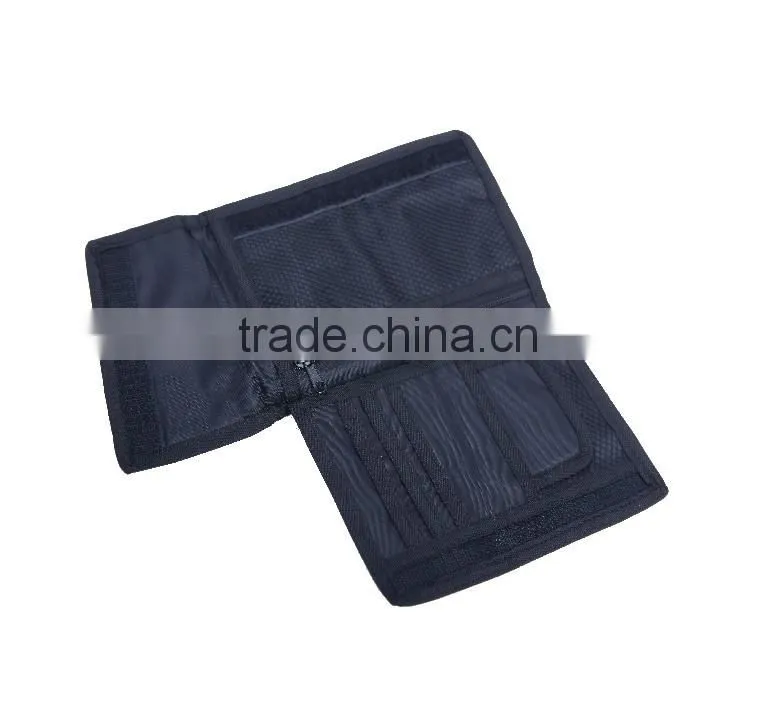 Zipper and Magic Tape Travel custom logo Neck Wallet