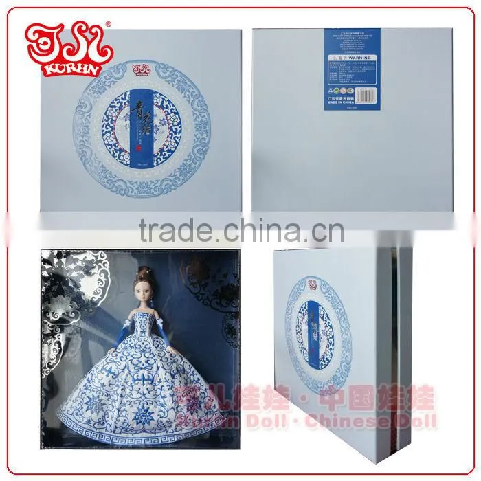 11'' or 11.5'' fashion high end Chinese bride doll wedding gift