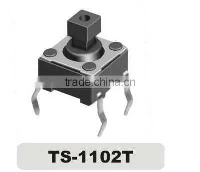 4 pin mini tact switch TS-1102T,Square button tact switch