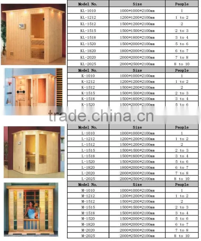 Wooden sauna room/indoor sauna dry steam room /heating spa sauna room manufacturer
