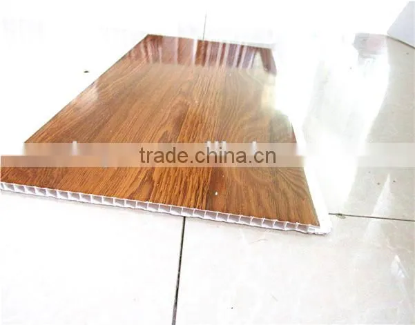 wooden design plastic building materials pvc wall panel China manufacturer