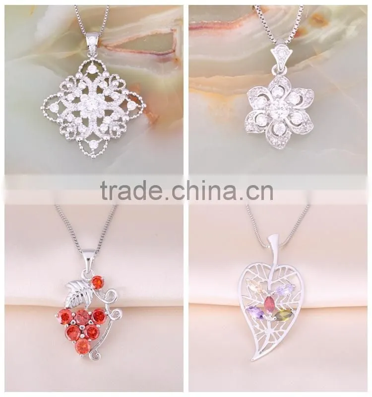 2015 newest brass jewelry tree of life pendant necklace with rhinestones
