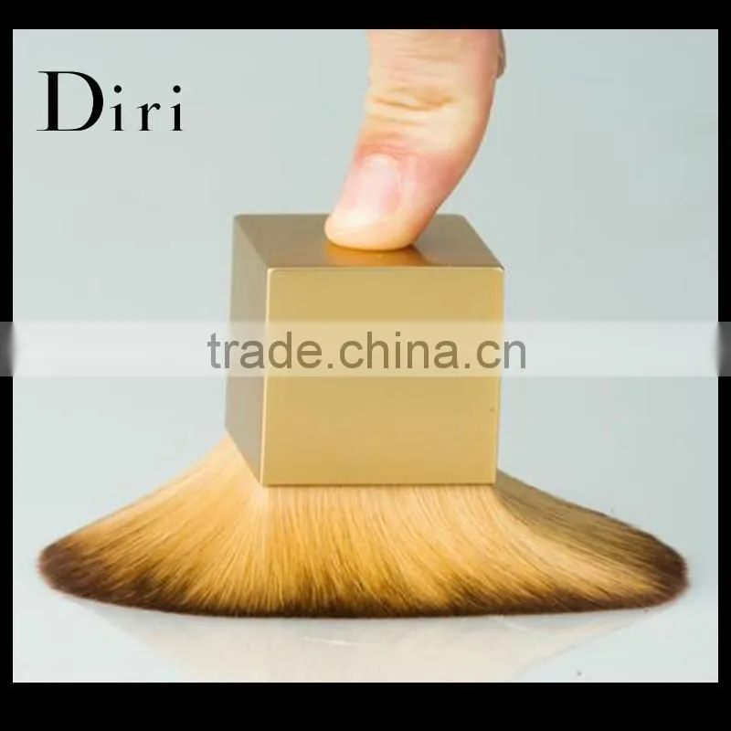 China wholesale square powder kabuki brush gold color brush