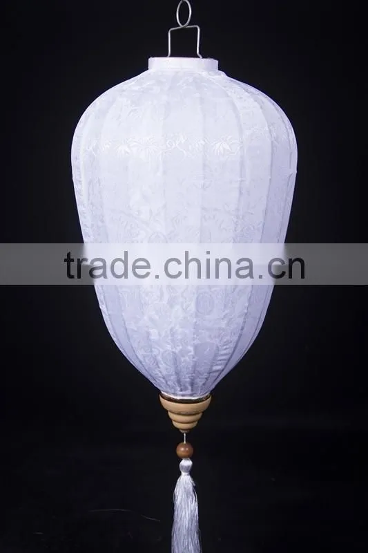 wholesale 12inch jacquard white hanging lantern for wedding or event decoration