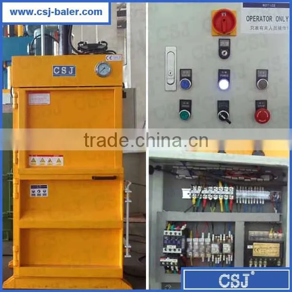 CE Certificated JP8060T15 small sized vertical leather baling machine