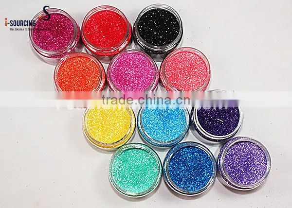 Best sell 1/128'' PET glitter powder for plastic