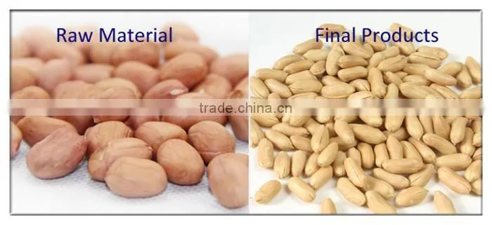 Samll roasted red peanut skin removing peeler machine for sale price