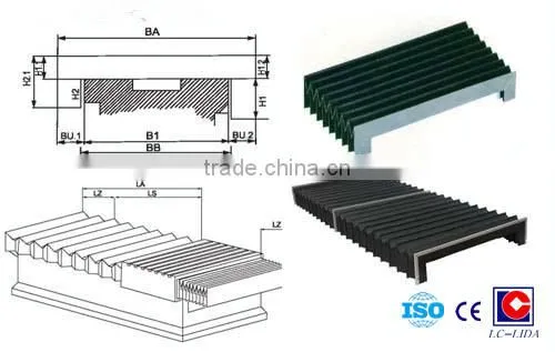 OEM accordion type cnc machine telescopic cover