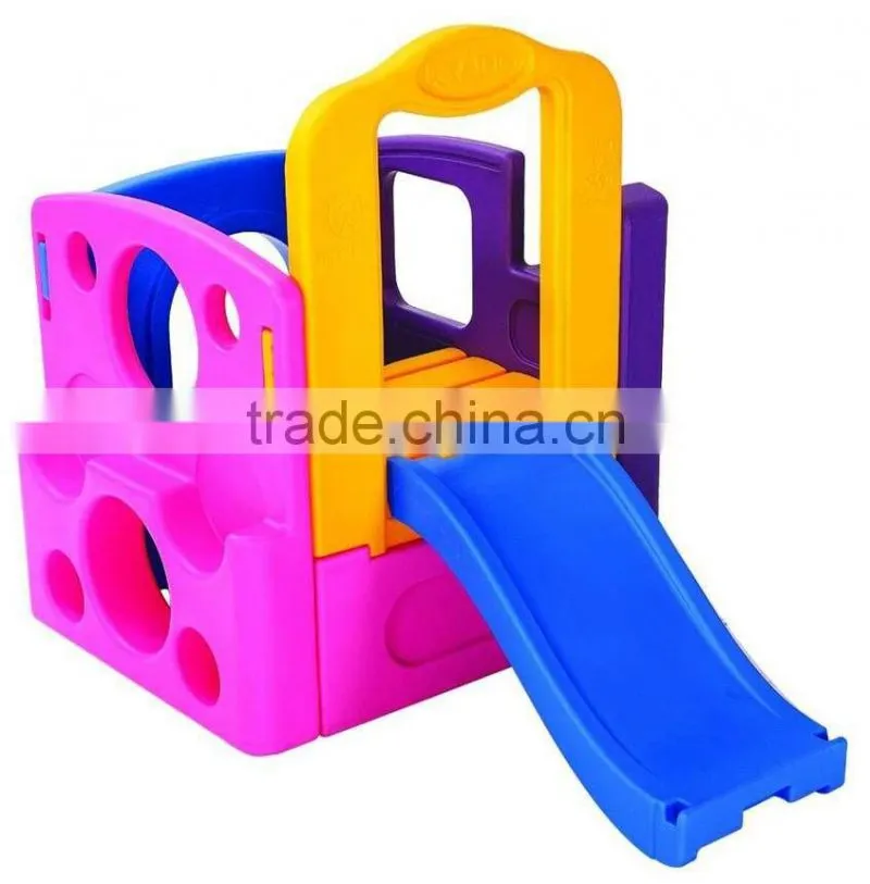 OEM outdoor&indoor plastic playground slide for kids, Slide Type swing toys.