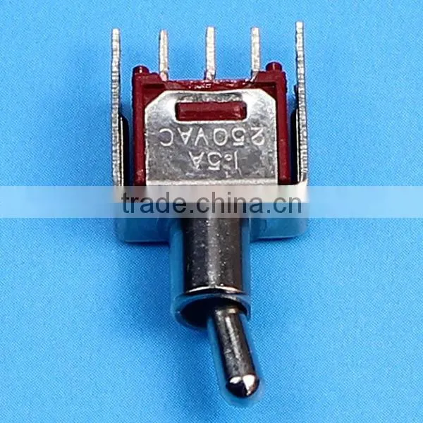 SMTS-102-2C2T mini type ON-ON mini toggle switch with frame
