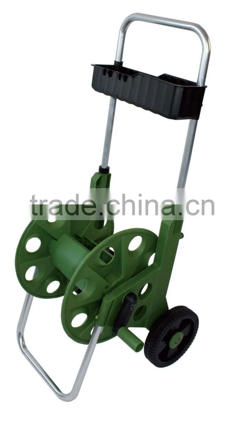 Garden Cart With Wheels For 1/2" 60M PVC Garden Hose