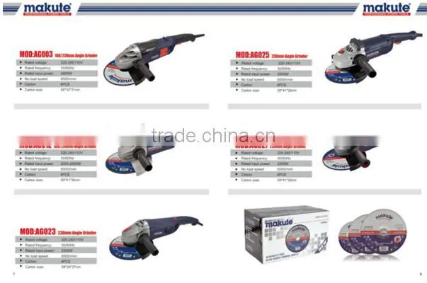 Professional High Quality 230mm 570w 100mm Electric Angle Grinder with Angle Grinder Spare Parts, Angle Grinder Switches & Pads