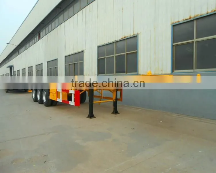 Sino Truck skeleton container carrier Truck 20ft container chassis semi trailer for sale