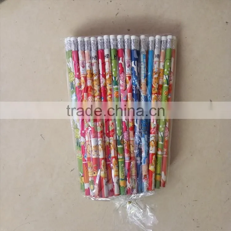 Round shape wooden pencil in bulk