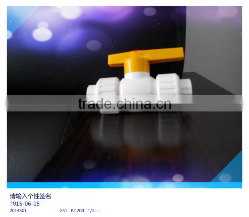 Cheap Best price ppr valve, Plastic Double Union Ball Valve