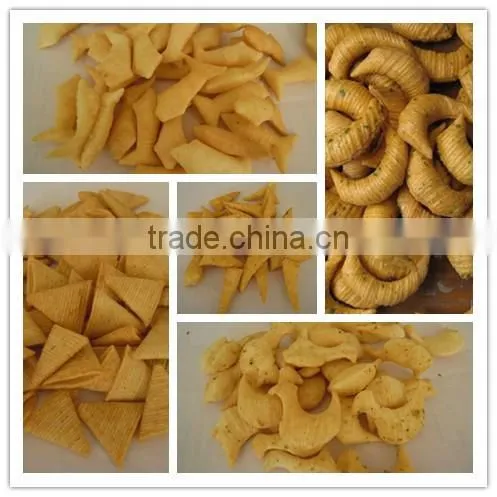 CY fried flour snack food processing line,fried rice crust bulking machine,salad bugles product line with CE