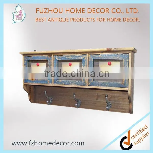 Customized size and color wall mounted wooden wall cube shelf