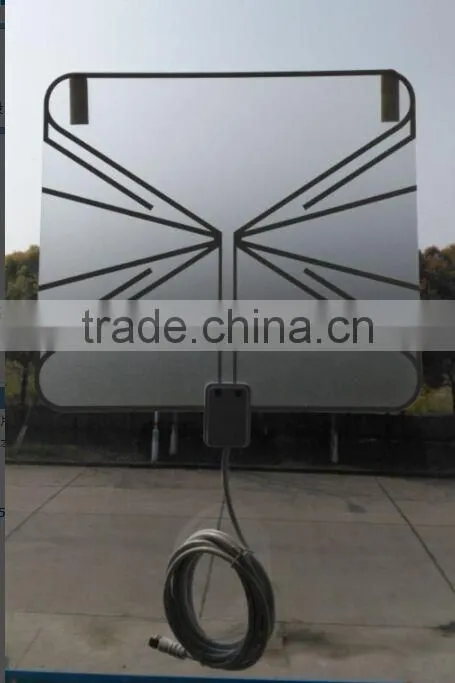 2015 hot seller high gain dvb-t2 antenna, set top box antenna ,indoor tv antenna transparent 35miles range sattlite antenna