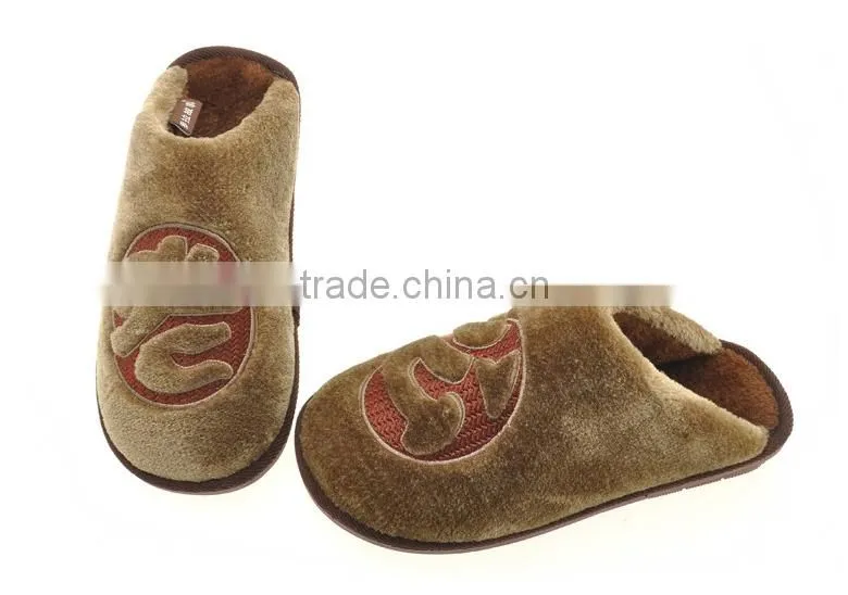 wholesale stock small order High quality coral fleece couple thermal shoes