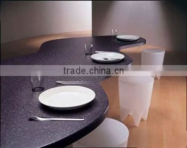 New design led backlit corian coffee table /corian bar table