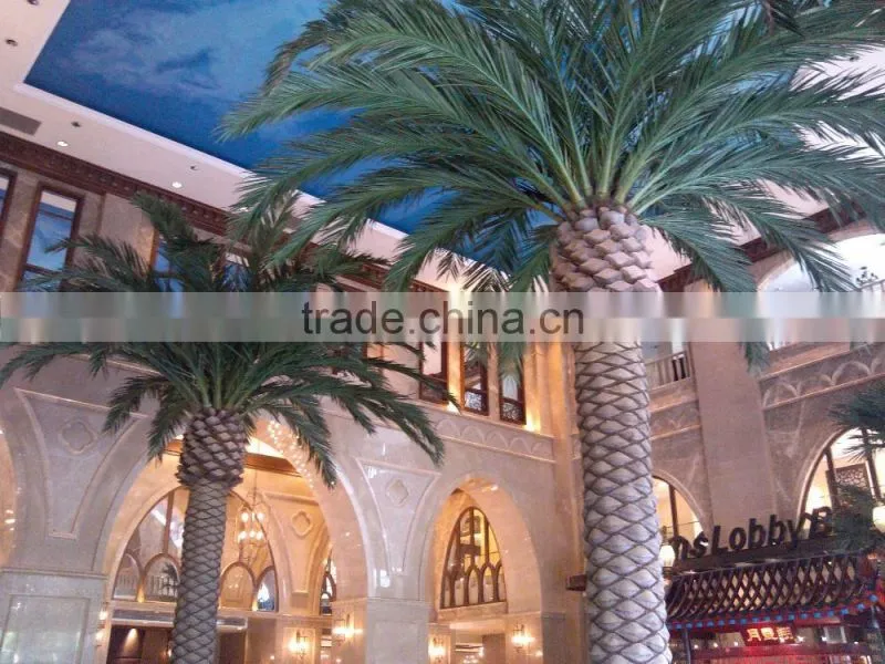 Outdoor indoor artificial coconut palm tree UV proof high quality high simulation fake palm tree