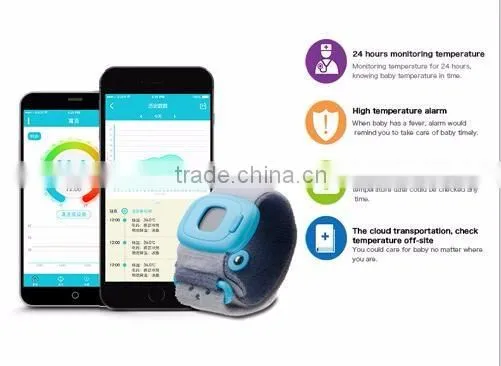 Medical & Household Baby Digital Thermometer, Wearable Smart Electronic Fever Monitor with LCD Display for Testing Temperature