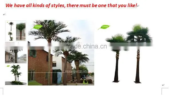 Man-made Outdoor Decorative Palm Trees Artificial for Landscaping APM035 GNW