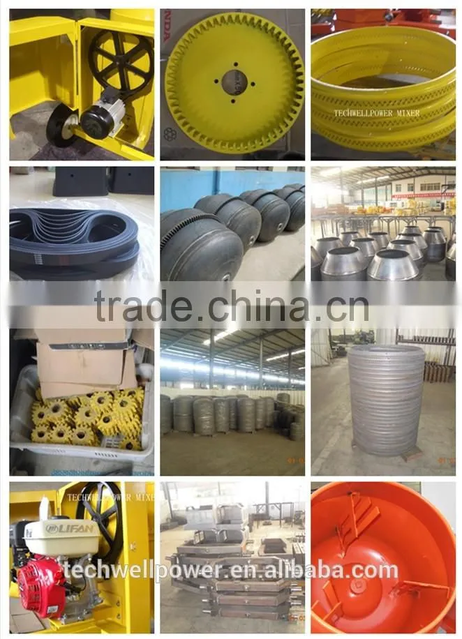 High quality CMH 260L/300L/350L/400L/500L/600L mobile CONCRETE MIXER with diesel or gasoline engine