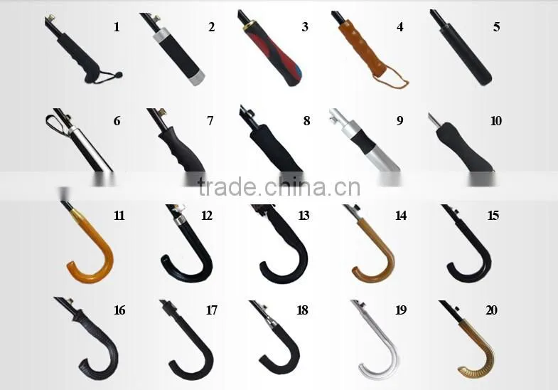 27" golf rainbow 24ribs umbrella in pongee fabric umbrella to south america