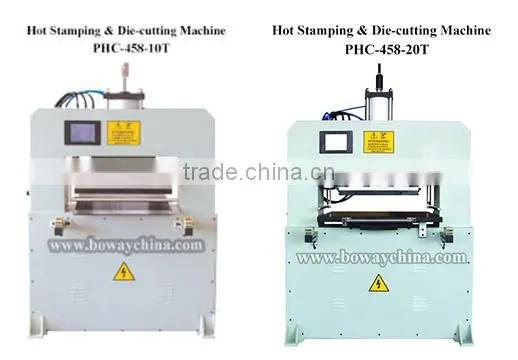 PHC-458-10T Pneumatic Creasing PVC Plastic Card Linen Die Cutting Machine