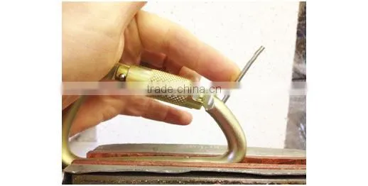 35KN With Captive Pin Connecting Devices Steel D Safety Carabiner Hook