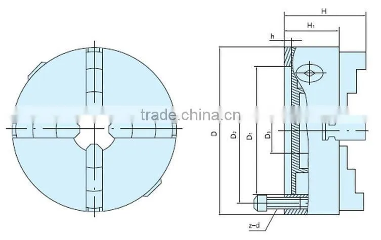 FOUR 4 JAW CHUCK, K12 FOUR 4 JAW SELF CENTRING CHUCK, MACHINE CHUCK