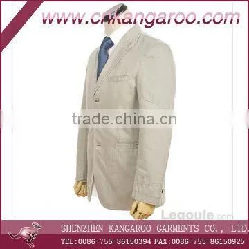 2011 Mens 100%cotton 3-button casual jacket
