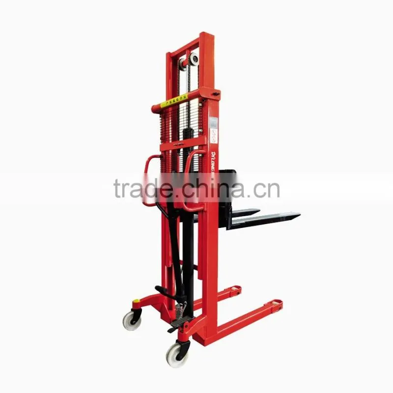 Best offer lifting equipment hand hydraulic forklif manual stacker