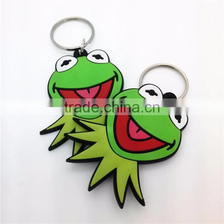 Promotional gifts wholesale silicone GTI 3d pvc rubber keychain