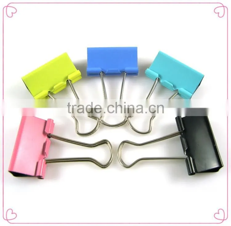 Quality decorative colorful metal round giant 80mm paper clips