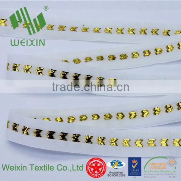 Picot Edging Side Elastic Trimming Lingerie Purfle