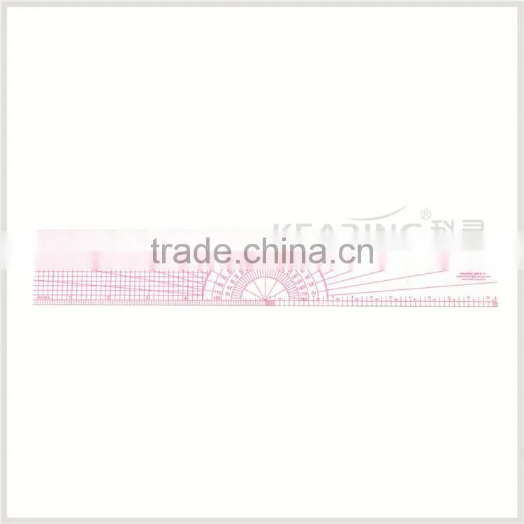 Shanghai kearing multi-function plastic grid protractor and grade ruler for fashion design # B-75